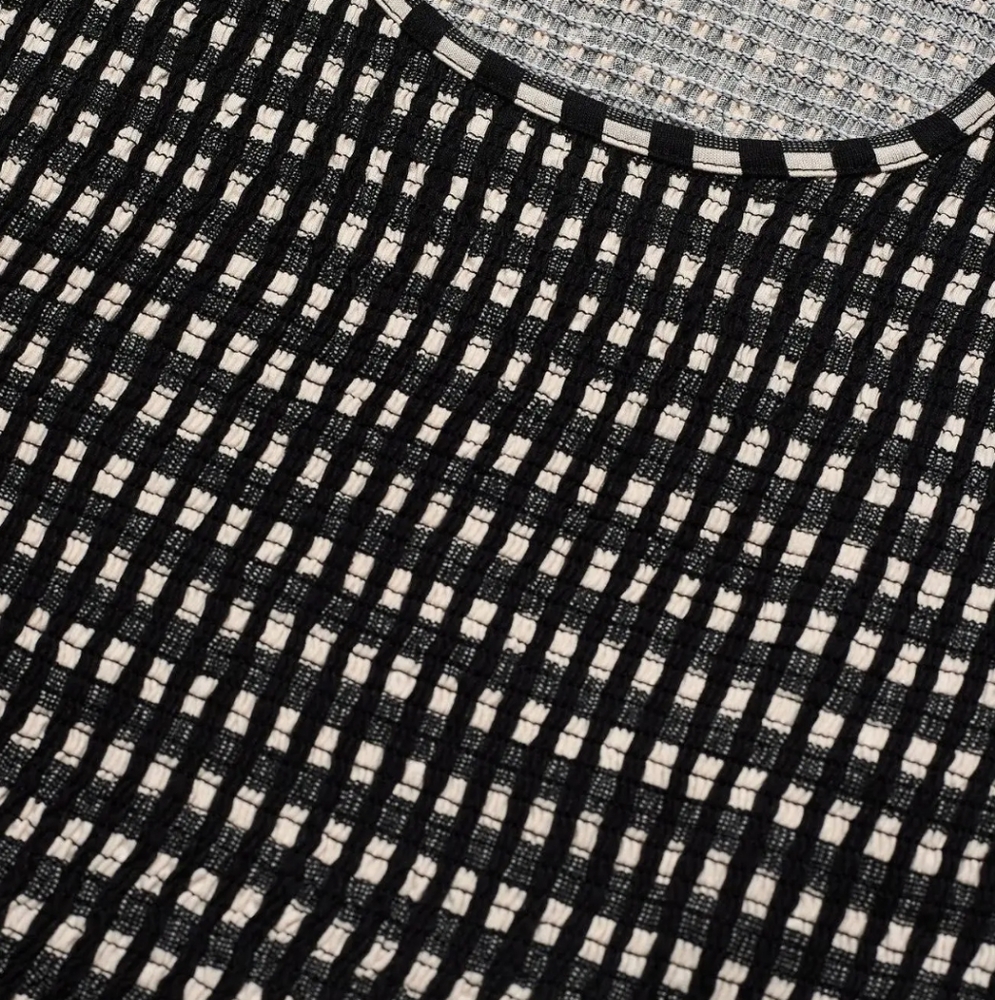 Scotch & Soda | Smocked Checked T Shirt - Picture 2 of 8